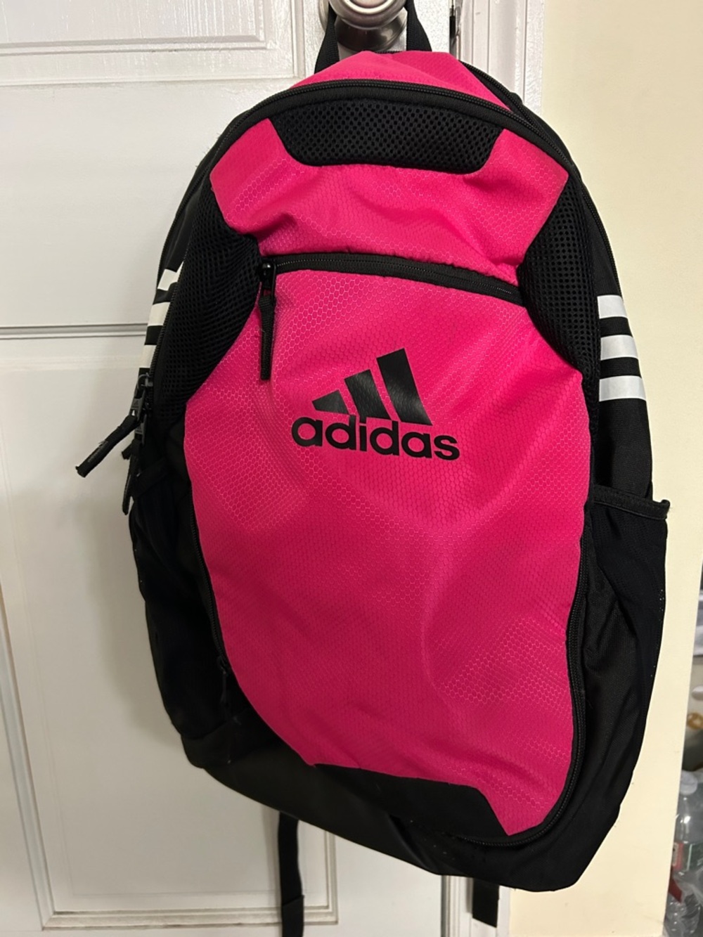 adidas Hot Pink and Black Sports Backpack